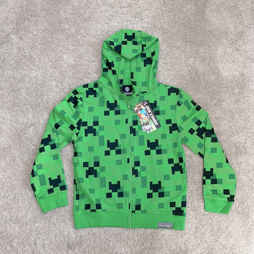 Minecraft hoodie.
